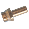 10MM X 1/2 STEM ADAPTOR SUPERTHREAD - 1/2" BSP Parallel Male x 10mm Stem Outside Diameter, Metric Push-in Fitting, Super Thread, Stud Standpipe, Brass, Working Temperature 0Ã‚Â°C to +23Ã‚Â°C, Maximum Working Pressure 10 bar, John GuestAll images used a