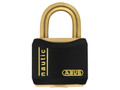 ABUS Mechanical T84MB/20mm Black Rustproof Padlock Carded - The ABUS T84MB Series Padlocks have a solid brass body and shackle with non-corrosive inner components