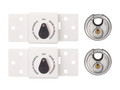 ABUS Mechanical 141/200 Diskus® Integral Van Lock White & 26/70mm Diskus® Padlock Twin Pack - The ABUS 141/200 Diskus&reg; Integral Van Lock White Twin Pack is ideal for securing valuables/goods of great value or at a very high risk of theft