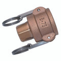 1/2" BSPT MALE CAMLOCK TYPE B BRASS - 1/2" BSP Tapered Male, Cam & Groove Quick Coupling, Type B, Lever, Brass, Maximum Working Pressure 17 bar, JaymacAll images used are for illustrative purposes only