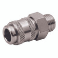 1/8" BSPP Male Mini Coupling - 1/8" BSP Parallel Male, Pneumatic Quick Release, Valved, Coupling, Series Mini, Steel, Working Temperature -20°C to +80°C, Maximum Working Pressure 35 bar, PCLAll images used are for illustrative purposes only 1/8" BSPP Male Mini Coupling - 1/8" BSP Parallel Male, Pneumatic Quick Release, Valved, Coupling, Series Mini, Steel, Working Temperature -20°C to +80°C, Maximum Working Pressure 35 bar, PCLAll images used are for illustrative purposes only