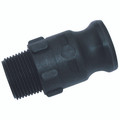 CAMLOCK PART F 1/2" NPT POLYPROPYLENE - 1/2" NPT Male, Cam & Groove Quick Coupling, Type F, Plug, Polypropylene, Maximum Working Pressure 17 bar, JaymacAll images used are for illustrative purposes only