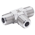 3/8" NPT MALE 316 TEE - 3/8" NPT Male, Instrumentation Pipe Fitting, Tee, Stainless Steel, PanamAll images used are for illustrative purposes only