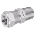 1/4" NPT x 7/16" JIC Male/Female - 1/4" NPT Male x 7/16" JIC Female, 10,000 psi Rated Steel Adaptor, Swivel Female, 316 Stainless Steel, Maximum Working Pressure 690 bar, PanamAll images used are for illustrative purposes only