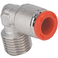 RL39/C 8MM TO G1/4 - 1/4" BSP Taper x 8mm Outside Diameter, 90Ã‚Â° Male Stud Elbow, Brass Nickel Plated, Working Temperature -20Ã‚Â° C to +80Ã‚Â°C, Working Pressure -0