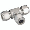 UNION TEE 15 OD - 15mm Outside Diameter x 15mm Outside Diameter, Hydraulic Twin Ferrule Metric Compression Fitting, Tee, Equal Tube x Tube, 316 Stainless Steel, PanamAll images used are for illustrative purposes only