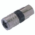 1/4" BSP Female Hydraulic Quick Release Coupling - 1/4" BSP Parallel Female, Valved, Hydraulic Quick Release, Coupling, Brass Nickel Plated, T2500 Series, Steel, Viton Seal, Working Temperature -25Ã‚Â°C to +200Ã‚Â°C, Maximum Working Pressure 450 bar, Park
