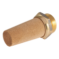 3/4" BSPP Male Long Silencer - 3/4" BSP Parallel Male, Silencer, Coned Sintered Bronze, Brass Body 7040, Working Temperature -10Â°C to +80Â°C, Maximum Working Pressure 10 bar, KelmAll images used are for illustrative purposes only