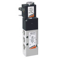 1/8 SOLENOID S/R 110V DC 5W - G1/8" BSP Parallel Female, Series 3, Electro Pneumatically Operated Single In-line Solenoid, 3/2 Normally Open, Spring Return(348),Valve Only, Flow 700 Ni/min, Working Temperature 0Ã‚Â°C to +60Ã‚Â°C, Maximum Working Pressure