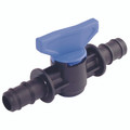 12mm Hose ID Plastic Ball Valve - Plastic Ball Valve, To Suit Hose Inside Diameter 12mm, Polypropylene, Nitrile Seal, Maximum Working Pressure 3