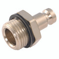 3/8" BSP MALE PLUG - 3/8" BSP Parallel Male Plug, Series 52Kb, Standard, Pneumatic Quick Release, Non Valved, Brass Nickel Plated, Working Temperature -20Ã‚Â°C to +100Ã‚Â°C, Maximum Working Pressure 50 bar, Parker RectusAll images used are for illustra