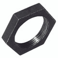 3/8" BSPP FEMALE BACKNUT BLACK - 3/8" BSP Tapered Female, Malleable Iron Pipe Fitting, Backnut, Fig