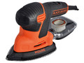 BLACK + DECKER KA2500K-GB Compact Mouse® Sander 120W 240V - The Black &amp; Decker KA2500K-GB Compact Mouse&reg; Sander has a compact design with 3 separate rubber gripping areas that allow for optimum control