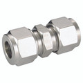 UNION 1/8 OD - 1/8" Outside Diameter, Hydraulic 316 Stainless Steel Twin Ferrule Imperial Compression Fitting, Equal Tube x Tube, Straight, PanamAll images used are for illustrative purposes only