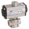 2" BSP SS 3PC FSAS BV F/W HAITIMA DA ACT - 2" BSP Parallel, 3 Piece Ball Valve Fitted with a Pneumatic Actuator, Double Acting, ATEX, Fire Safe Approved, Stainless Steel Valve Material, Viton Seal Material, Valve Working Temperature -20Ã‚Â°C to +220Ã‚Â°C,