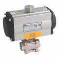 4"2011ND FB 3PC SS PTFE SW BV - 1/2" Socket Weld, 3 Piece Full Bore Ball Valve Fitted with a Pneumatic Actuator, Single Acting, ATEX Approved, Stainless Steel Valve Material, Viton Seal Material, Valve Working Temperature -20°C to +200°C, Actuator W 4"2011ND FB 3PC SS PTFE SW BV - 1/2" Socket Weld, 3 Piece Full Bore Ball Valve Fitted with a Pneumatic Actuator, Single Acting, ATEX Approved, Stainless Steel Valve Material, Viton Seal Material, Valve Working Temperature -20°C to +200°C, Actuator W