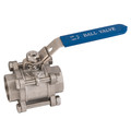 4" S/WELD 3PC FULL BORE B/V LOCK/LVR O - 1/4" Socket Weld, 3 Piece Full Bore Ball Valve, Stainless Steel, PTFE Seat Material, Working Temperature -20Â°C to +200Â°C, Maximum Working Pressure 63 bar, HaitimaAll images used are for illustrative purposes o