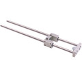 U TYPE GUIDE UNIT 20/25MM DIA CYL 200MM - 20mm Bore x 100mm Stroke, Cylinder Guide Unit, U Type with Self-lubricating Bushings, Metal WorkAll images used are for illustrative purposes only