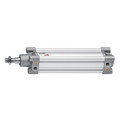100X800 3/8" BSPP S63 DBLE ACT CYLINDER - 1/2" BSP Parallel Female Ports, 100mm Bore x 25mm Stroke, Series 63 Double Acting ISO15552 Cylinder, Magnetic, Ã‚Â¬ÃƒËœ100mm, Extruded with Screws Barrel Configuration, Aluminium Barrel x Stainless Steel Piston Ro