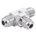 1.5/8 JIC X 1.1/4 NPT RUN TEE ST/ST - 9/16"-18 UNF Male x 1/2" NPT Male, 37Ã‚Â° JIC Flare Fitting, Fixed, Tee, Male on Run, Stainless Steel, PanamAll images used are for illustrative purposes only
