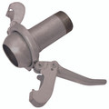 LEVER LOCK MALE 4 X 4 URT FEMALE - 4" BSP Parallel Female x 4" Male Coupling, Lever Lock Water Pump Coupling, with Lever Closure Ring, Ungalvanised, Male Complete with URT Male/Female Thread, Ungalvanised Steel, Maximum Working Pressure 12 bar, DALLAIA