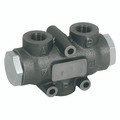 2WAY CAST FLOW DIVIDER 6LPM - 3/8" BSP Parallel Female, Threaded Hydraulic, 2 Way Divider, Flow Control Valve, Buna Seal, Cast Iron, 10 Litres per Minute, Maximum Working Pressure 250 bar, FT ProAll images used are for illustrative purposes only