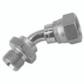 2" BSP M/F SWIV 45  SWEPT ELB 60 CONE - 1/4" BSP Parallel Male x 1/4" BSP Parallel Female, Hydraulic Adaptor Steel, Male x Swivel Female Swept 60Ã‚Â° Cone, 45Ã‚Â° Elbow, Zinc Plated Mild Steel, Maximum Working Pressure 450 bar, Burnett & HillmanAll ima