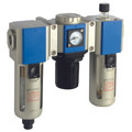 3/8" F+R+L 300 SERIES G & B AUTO DRAIN - 1/4" BSP Parallel Female, Air Preparation, 300 Series, Auto Drain, Filter + Regulator + Lubricator, Mounting Bracket and Gauge, 40 Micron, Plastic Guarded Bowl, 4000 Litres per Minute, Working Temperature -5Ã‚Â¬Ã¢Ë