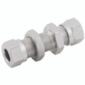 5/8" OD BULKHEAD COUPLING - 3/8" Outside Diameter, Hydraulic Imperial Compression Fitting, Bulkhead Straight, Maximum Working Pressure 690 bar, Steel, Betabite HydraulicsAll images used are for illustrative purposes only