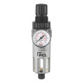 1/2 FILTER/REGULATOR - 1/2" BSP Parallel Female, Filter/Regulator, Semi-Auto Drain, Complete with Mounting Bracket and Gauge, Plastic Guarded Bowl, 10 Micron, 5000 Litres per Minute, Working Temperature 0Ã‚Â¬Ã¢Ë†Å¾C to +60Ã‚Â¬Ã¢Ë†Å¾C, Maximum Working Pres
