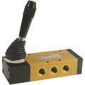 BLACK LEVER LATERAL SPRING - 1/8" BSP Parallel Female, 3/2 Function, Lever Lateral/ Spring Actuation, Valve, Working Temperature -5Ã‚Â°C to +70Ã‚Â°C, Maximum Working Pressure 10 bar, PneumaxAll images used are for illustrative purposes only