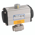 3/8"BSP 2 PCE DM SS B/V FIT WITH HTD-032 - 1/4" BSP Parallel, 2 Piece Full Bore Ball Valve Fitted with a Pneumatic Actuator, Double Acting, ATEX Approved, Stainless Steel Valve Material, Viton Seal Material, Valve Working Temperature -20Ã‚Â°C to +200Ã‚Â°C