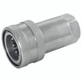 1" NPT FEM ISO-A S/STEEL COUPLING - 1/4" NPT Female, Valved, Hydraulic Quick Release, Coupling, ISO A Profile, 316 Stainless Steel, Nitrile Seal, ISO 7241-1 A Standard, Working Temperature -25ï¿½C to +120ï¿½C, Maximum Working Pressure 250 bar, FT ProAl