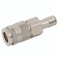 10MM HOSETAIL  COUPLING BRASS NICKEL - Pneumatic Quick Release, Series 27KA, Standard, Parker Rectus, Coupling, Hose Tail, To Suit Hose Inside Diameter 6mm (1/4"), Valved, Brass Nickel Plated, Nitrile Seal, Working Temperature -20Ã‚Â°C to +100Ã‚Â°C, Maxim