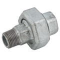 EE-2.1/2 FXM BSPPXBSPT UNI T SEAT(GALV) - 1" BSP Tapered Male, Malleable Iron Pipe Fitting, Galvanised, Equal Union, Taper Seat, Fig