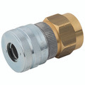 1/2" BSPP F SCHRADER SERIES 68 COUPLING - 1/4" BSP Parallel Female Coupling A, Series 68, Schrader Heavy Duty, Pneumatic Quick Release, Valved, Aluminium, Working Temperature -10Ãƒâ€šÃ‚Â°C to +80Ãƒâ€šÃ‚Â°C, Maximum Working Pressure 17 bar, ParkerAll im