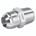 M.STUD COUP 37° JIC 20MM NPTF 1" - 9/16"-18 UNF Male x 1/8" NPT Male, 37Ã‚Â° JIC Flare Fitting, Straight, Stainless Steel, PanamAll images used are for illustrative purposes only