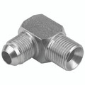1.1/2" BSPP X 1.7/8" JIC M/M 90  ELBOW - 1/4" BSP Parallel Male x 7/16" JIC Male, Hydraulic Adaptor Steel, 60Ã‚Â° Cone x 37Ã‚Â° Cone, 90Ã‚Â° Compact Elbow, Zinc Plated Mild Steel, Maximum Working Pressure 310 bar, Burnett & HillmanAll images used are f