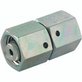 38/35MM OD STRAIGHT SWIVEL COUPLER (S/L) - 16mm Outside Diameter x 15mm Outside Diameter, Hydraulic DIN 2353 Compression Fitting, Heavy to Light Duty, Adjustable Straight, Chromium Plated Steel, Maximum Working Pressure 400 bar, Danfoss WaltechAll imag
