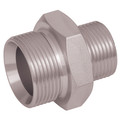 KR 1.1/2"x1.1/4" BSP UNEQUAL UNION - 5/8" BSP Parallel Male x 1/4" BSP Parallel Male, Hydraulic Adaptor Steel, Unequal 60Ã‚Â° Cone, Straight, Corrosion Resistance CR3 Compliant High Grade Mild Steel, Maximum Pressure 680 bar, KR500All images used are f