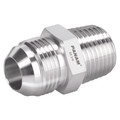 M.STUD COUP 37° JIC 25MM NPTF 3/4" - 9/16"-18 UNF Male x 1/8" NPT Male, 37Ã‚Â° JIC Flare Fitting, Straight, Stainless Steel, PanamAll images used are for illustrative purposes only