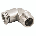 10MM OD X 3/8 BSPT MALE SW ELBOWS 316 - 1/2" BSP Taper Male x 12mm Outside Diameter, Push-in Fitting, 90Ã‚Â° Stud Swivel Elbow, 316 Stainless Steel, Working Temperature -20Ã‚Â°C to +225Ã‚Â°C, Maximum Working Pressure 15 bar, AignepAll images used are f