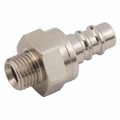 3/8' BSP MALE PLUG  NP - 1/4" BSP Parallel Male Plug, Series 25KD, Push-in, Pneumatic Quick Release, Valved, Brass Nickel Plated, Working Temperature -20Ã‚Â°C to +100Ã‚Â°C, Maximum Working Pressure 35 bar, Parker RectusAll images used are for illustrat