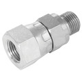 1.1/2"BSPx2"BSP DIN 3852 M/F SWIV 60 CNE - 1/8" BSP Parallel Male x 1/8" BSP Parallel Female, Hydraulic Adaptor Steel, 60Ã‚Â° Cone DIN 3852 Form A x Swivel Female 60Ã‚Â° Cone, Zinc Plated Mild Steel, Maximum Working Pressure 350 bar, Burnett & HillmanA