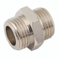 1.1/4"X 1.1/4"BSPP MALE HEX NIP BRASS/NP - M5 Metric Male, Brass Nickel Plated Adaptor, Equal, Straight, KelmAll images used are for illustrative purposes only