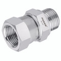 3/4" X 3/4" BSP MALE/FEM SW 316 ST.STEEL - 1/8" BSP Parallel Male x 1/8" BSP Parallel Female, Hydraulic Adaptor, Swivel Female, Straight, Stainless Steel, PanamAll images used are for illustrative purposes only