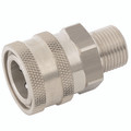 3/8' BSP FEMALE COUPLING - 1/4" BSP Parallel Female Coupling, Series 24KA, Standard, Parker Rectus, Pneumatic Quick Release, Valved, Brass, Nitrile Seal, Working Temperature -20Ã‚Â°C to +100Ã‚Â°C, Maximum Working Pressure 35 bar, Parker RectusAll image