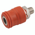 1/2" BSPT MALE SELF VENT COUPLING - 1/4" BSP Taper Male Coupling, Series 14KE, Self Venting, Parker Rectus Tema, Pneumatic Quick Release, Valved, Brass Nickel Plated, Working Temperature -20°C to +60°C, Maximum Working Pressure 12 bar, Parker Rectus 1/2" BSPT MALE SELF VENT COUPLING - 1/4" BSP Taper Male Coupling, Series 14KE, Self Venting, Parker Rectus Tema, Pneumatic Quick Release, Valved, Brass Nickel Plated, Working Temperature -20°C to +60°C, Maximum Working Pressure 12 bar, Parker Rectus