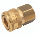 3/8" BSPP FEM  COUPLING BRASS - 1/4" BSP Parallel Female Coupling, Series 26KA, Standard, Parker Rectus, Pneumatic Quick Release, Valved, Brass, Nitrile Seal, Working Temperature -20Ã‚Â°C to +100Ã‚Â°C, Maximum Working Pressure 35 bar, Parker RectusAll