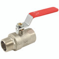 1.1/2"BSPP BALL VALVE M/F RED LEVER - 1/4" BSP Parallel Male x 1/4" BSP Parallel Female, Ball Valve, Red Steel Long Handle, Brass Body, PTFE Seal, Working Temperature -15ï¿½C to +120ï¿½C, Maximum Working Pressure 25 bar, FT ProAll images used are for i